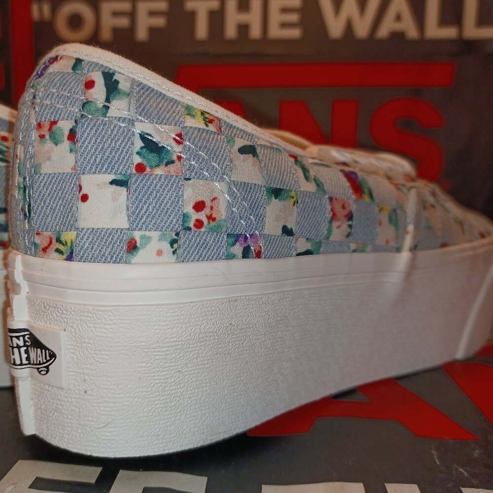 Vans Authentic Stacked Woven Floral Shoes Platform VN0A5KXXZA - Picture 11 of 12